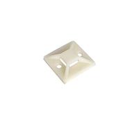 Palillos adhesivos de nailon 6.6, para bridas cableadas, medida 30 x 30 mm, color neutro y transparente, paquete de 100 unidades