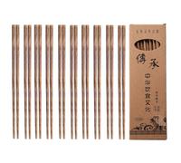 Palillos chinos de madera 10 pares de palillos chinos madera reutilizables sin cera, pintura
