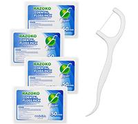 Palillos con Hilo Dental - 200 Unidades con 4 Estuches de Viaje, Seda Resistente, Mango Antideslizante, 2 en 1 para Limpieza Diaria y Viaje