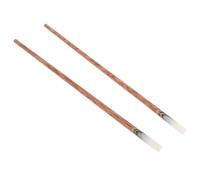 Palillos Creativos de Madera Marrón, Reutilizables Antideslizantes y Viaje | Acabado sin Laca, Agarre Suave, para Platos Asiáticos, Sushi y Fideos de Arroz, Uso Diario