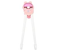Palillos de Aprendizaje, Palillos de Entrenamiento, Patrones de Dibujos Animados Desmontables, Superficie Plana Ancha Tridimensional para Niños para el Hogar (rosa)