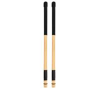 Palillos de Bambú para Batería, Bastones de Percusión, Paquete de 1 Par, Color Negro - Sonido Natural, Ligereza y Durabilidad, Accesorios para Bateristas de Jazz