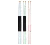Palillos De Batería 3 par/set 5A baquetas patrón de hielo mazos tambor madera nogal piezas instrumentos musicales percusión profesional