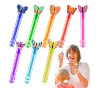 Palillos de burbujas, baquetas de burbujas para niños, 8 piezas tubo de de mariposa con cómics | BAJO BAJO BAÑO, Zumo de ensayo de BOODIE, POTO POTO POTO PARA LA NAVIDAD, NUEVO, BILECTOR