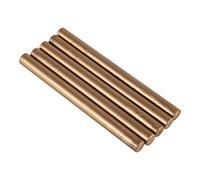 Palillos de Cera de Sellado, Haofy Pistola de Pegamento para Sello de Lacre de 5 Piezas, Varillas de Sellado de Cera Retro para Invitaciones Boda, Sobres Tarjetas, Envoltura de Vino Regalos, Bronce
