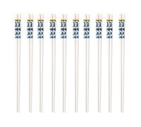 Palillos de cerámica, Juego de regalo palillos porcelana japonesa, juego reutilizables 10 pares(A)