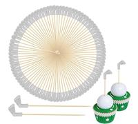 Palillos de cóctel | 13,97 cm Palillos de Madera Tema Golf para Cupcakes - 100 unidades para aperitivos,para Eventos de Club Reuniones Festivas Cumpleaños Bodas Bares Hogares