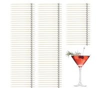 Palillos de cóctel de bola de discoteca, 100 palitos de frutas, palillos de dientes elegantes para aperitivos, para suministros de en interiores y exteriores, vacaciones, Navidad, sándwich