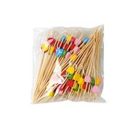 palillos de dientes, 1000pcs Love Heart Bamboo Pick Buffet Food Cupcake Fruit Cocktail Fork Dessert Salad Stick(12cm mix color heart)