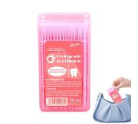 Palillos de dientes con sabor, palillos de dientes para limpieza de dientes, cepillos interdentales de 2 puntas con sabor a fruta, removedor de manchas de polipropileno de 2.5 pulgadas, herramientas