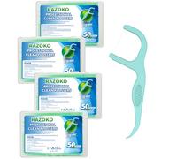 Palillos de dientes de hilo dental extra fuertes para púas de hilo dental, menta fresca, 200 unidades