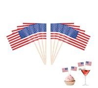 Palillos de dientes, decoración de países, banderas de cóctel, cupcakes, pinchos de frutas, papel de estraza colorido, diferentes banderas de comida para fiestas, fiestas (América)