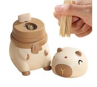 Palillos de dientes, diseño moderno con porta palillos automático, organizador con diseño Capibara para cocina, frigorífico, baño, restaurante y coche