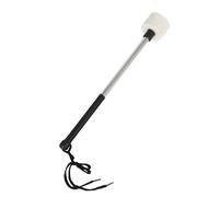 Palillos de fieltro de acero inoxidable con mango antideslizante, baquetas de percusión para bombo