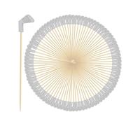 Palillos de Golf - Brochetas de Madera con Motivo de Golf 13,97 cm | 100 Piezas Pinchos Alimenticios,para Eventos de Club Reuniones Festivas Cumpleaños Bodas Bares Hogares