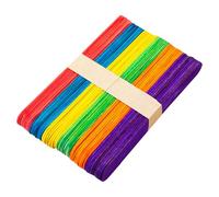 Palillos de hielo hechos a mano naturales de madera para piruletas caseras golosinas congeladas en tu cocina 50 piezas (C, 15)