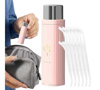 Palillos de hilo dental de viaje | Almacenamiento compacto recargable automático | Caja de palitos de hilo dental, para viajes, camping, baño, oficina, gimnasio, bolso de vacaciones y fiestas