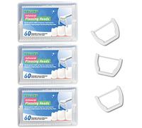 Palillos de hilo dental, kit de hilo dental limpio (180 recambios)