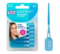 Palillos de hilo dental TEPE EasyPicks M/L Azul, paquete de 12