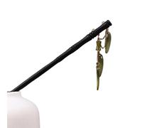 Palillos de madera de estilo chino vintage para mujeres y niñas, horquilla de pelo con borla de luna, Hanfu, accesorios para el cabello (estilo 7)