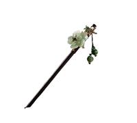 Palillos de madera de estilo chino vintage para mujeres y niñas, horquilla de pelo con borla de luna, Hanfu, accesorios para el cabello (estilo 13)
