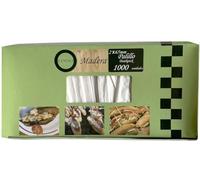 Palillos de madera para aperitivos, envueltos individualmente - Ideal para fiestas y cócteles - 1000 unidades (PALILLO 6,5 cm, 4.000 PIEZAS)