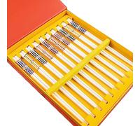 Palillos de metal, palillos for picar, palillos de cerámica japoneses for el hogar, juego de caja de regalo de palillos de alta gama(A)