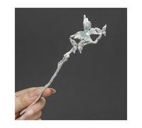 Palillos de Pelo 2 horquillas de cristales de hielo con lazo clásico, horquillas for el pelo, estilo chino, for boda, vintage, de metal, for novia.(Color-05)