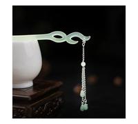 Palillos de pelo 2 horquillas de madera vintage for el pelo con borlas luna for mujeres y niñas, joyería for la cabeza para Mujeres(Color-06)