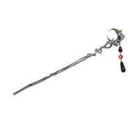 Palillos de pelo 2 horquillas for el pelo con forma de luna negra for mujer, estilo vintage metal borlas para Mujeres