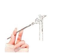 Palillos de pelo 2 horquillas transparentes y modernas con forma de media luna for mujer, diseño nicho, sencillas personalizadas para Mujeres(Style 01)