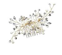 Palillos de pelo 20pcs Women U-shaped Pin Metal Barrette Hair Clip Hairpins Simulated Pearl Bridal Tiara Accessories Wedding Hairstyle Tools para Mujeres(Black)