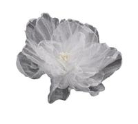 Palillos de pelo 3pc White Silk Flower Hairpins Side Clips For Bride Wedding Hair Accessories Super Fairy Floral Headpieces Hairclips For Women Party para Mujeres(Color -19)
