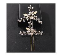 Palillos de pelo Crystal Pearl Flower Hair Pins Clips For Women Bride Jewelry Wedding Accessories Rhinestone Party Hairpin Headpiece para Mujeres(Color-12)