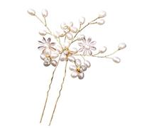 Palillos de pelo Crystal Pearl Rhinestone Hairpins Stick Hair Clip For Women Bridal Accessories Party Wedding Clips Jewelry para Mujeres(Color-12)