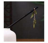 Palillos de pelo madera Vintage for mujeres y niñas, horquilla con borla Luna, accesorios joyería for la cabeza Horquilla para el pelo de madera(Style 9)