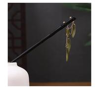Palillos de pelo madera Vintage for mujeres y niñas, horquilla con borla Luna, accesorios joyería for la cabeza Horquilla para el pelo de madera(Style 7)