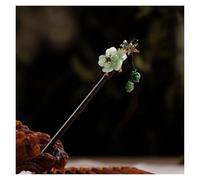 Palillos de pelo madera Vintage for mujeres y niñas, horquilla con borla Luna, accesorios joyería for la cabeza Horquilla para el pelo de madera(Style 13)