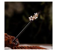 Palillos de pelo madera Vintage for mujeres y niñas, horquilla con borla Luna, accesorios joyería for la cabeza Horquilla para el pelo de madera(Style 14)