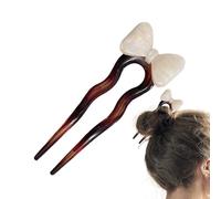 Palillos de pelo para moños, pasadores franceses para cabello grueso, pajarita china en espiral, tocados estéticos para mujeres para moño de pelo