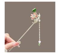Palillos De Pelo Para Mujeres 2 horquillas clásicas con forma de flor for el pelo, hechas a mano, for mujer, adornos for(Color-11)
