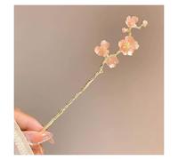 Palillos De Pelo Para Mujeres 2 horquillas clásicas con forma de flor for el pelo, hechas a mano, for mujer, adornos for(Color-06)