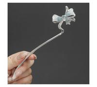 Palillos De Pelo Para Mujeres 2 horquillas de cristales hielo con lazo clásico, for el pelo, estilo chino, for boda, vintage, metal, for novia(Color-06)