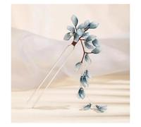 Palillos De Pelo Para Mujeres 2 horquillas for el pelo con forma de orquídea hechas a mano, borlas, madera vintage, for mujer(Color-07)