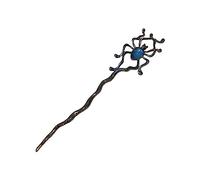 Palillos de pelo versátiles para boda con piedra lunar, arañas de moda, forma de lágrima, horquilla grande para mujer, accesorio para el cabello de vacaciones