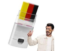 Palillos de pintura facial, 3 colores de bandera nacional, lápiz de pintura facial patriótica, para maquillaje deportivo, béisbol, sóftbol, eventos deportivos europeos