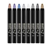 Palillos de sombra de ojos impermeables - Lápices de colores cremosos portátiles, aplicación y ligera | Ultra Blend Capaz de Ligero, Juego de maquillaje duradero resistente a los peces para