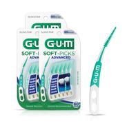 Palillos dentales GUM Soft-Picks avanzados, f ciles de usar, para la limpieza dental y la salud de las enc as. Cepillos interdentales desechables