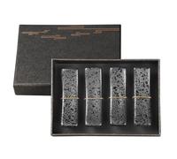 Palillos Descansa en Cerámica, Soportes para Palillos 4 Piezas Palillos Titular Resto Set para Cuchillo Tenedor Cuchara, Sushi Palillos Resto (Negro)
