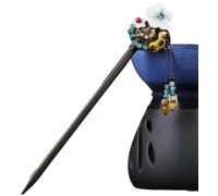 Palillos for el cabello chinos Palillos for el cabello retro Flor de magnolia esmaltada Borla Palillos de horquilla de madera Accesorios for el cabello antiguos hechos a mano for mujeres Mamá Hermana(